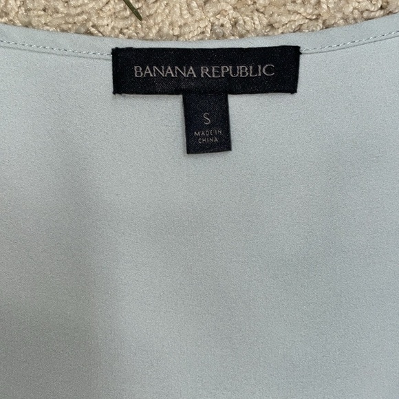 Banana Republic Layer Back Blousy Tank Dusty Teal Mint Green Lightweight Tiers - Picture 7 of 12